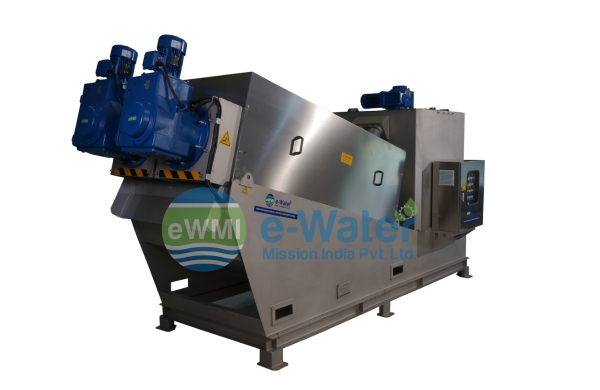 Multiplate Sludge Dewatering Screw Press